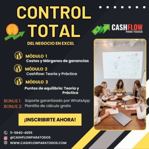Consultoría " Control total del negocio en Excel "